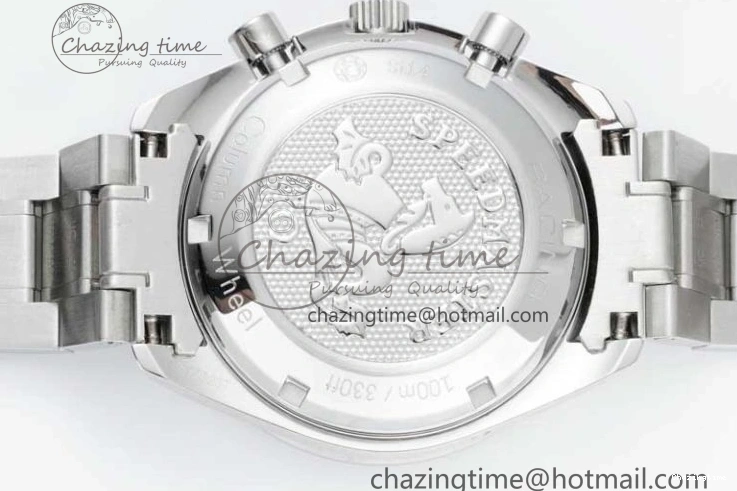 0130 Speedmaster Racing Master SS HKF Best Edition White Dial on SS Bracelet A Premium 7809